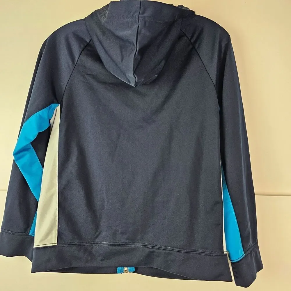 Gymboree Boys Gym Go Hooded Sweatshirt Large 10/12‎ Blue